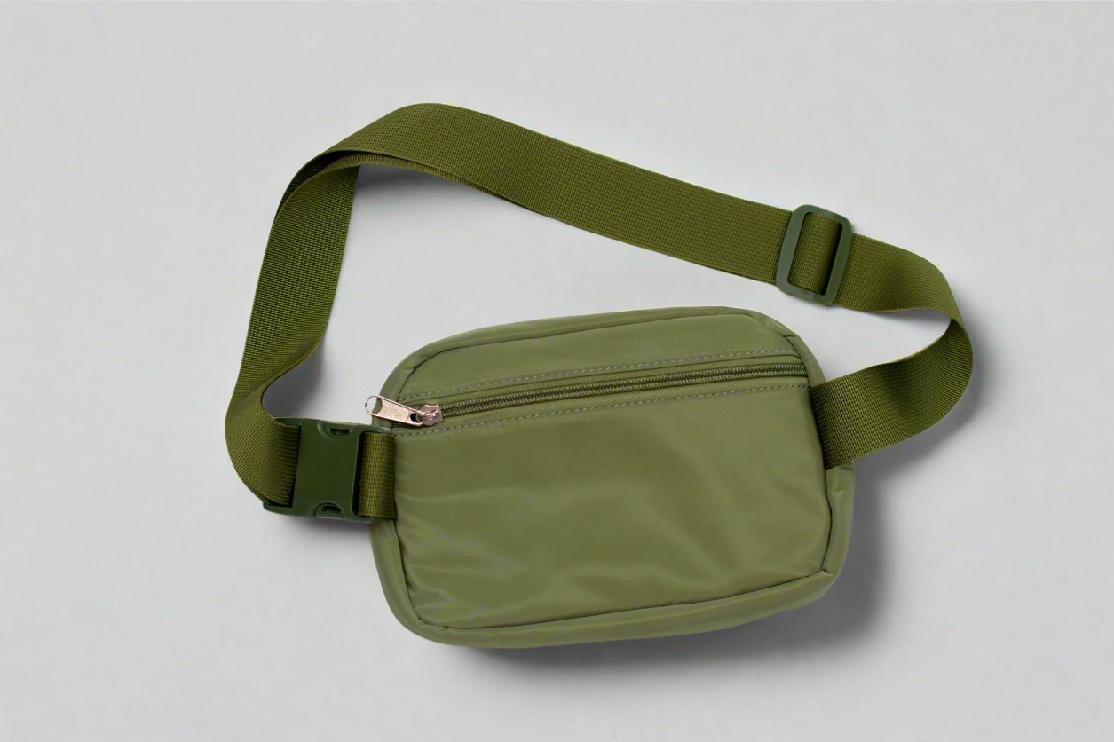 Olive crossbody bag back
