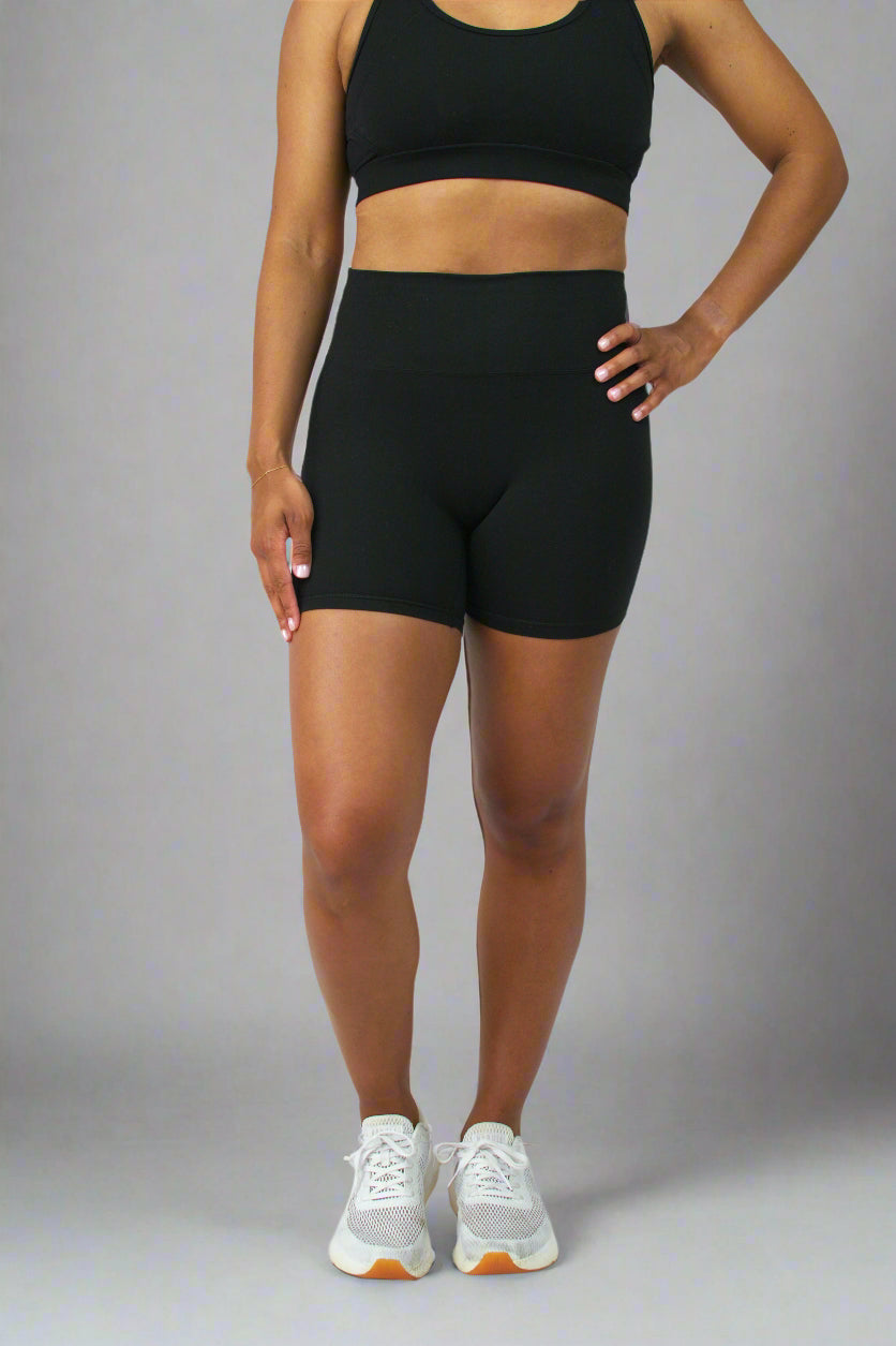 bike shorts front view