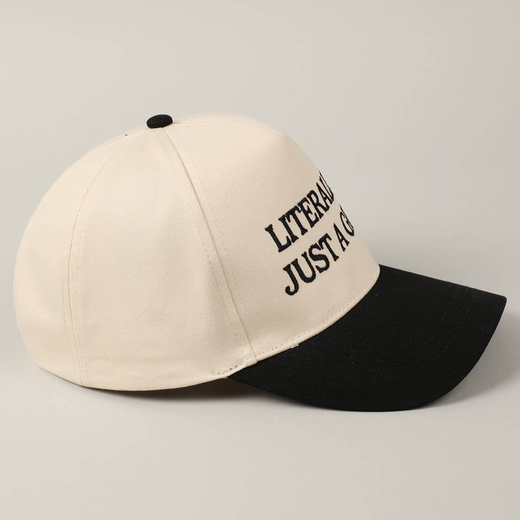 "Literally Just A Girl" Embroidered Trucker Hat