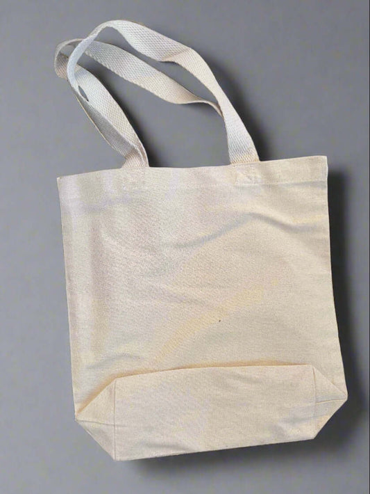 Beige tote bag