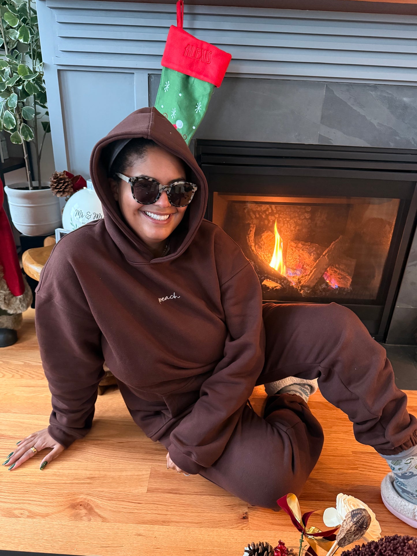 Rest Day Oversized Hoodie - Chocolate