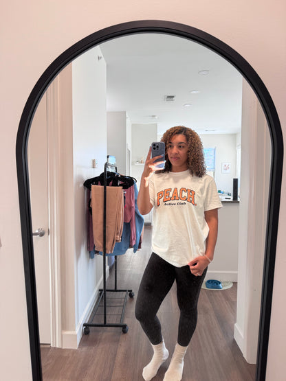 Peach Active Club Collegiate T-Shirt